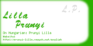 lilla prunyi business card